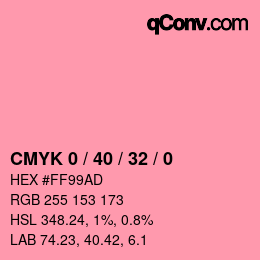 Color code: CMYK 0 / 40 / 32 / 0 | qconv.com