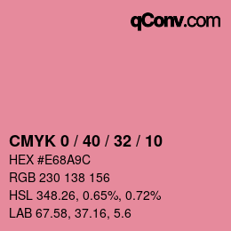 Color code: CMYK 0 / 40 / 32 / 10 | qconv.com