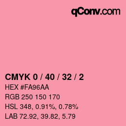 Color code: CMYK 0 / 40 / 32 / 2 | qconv.com