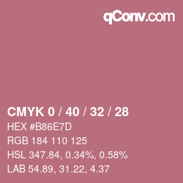Color code: CMYK 0 / 40 / 32 / 28 | qconv.com
