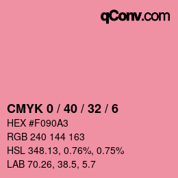 Color code: CMYK 0 / 40 / 32 / 6 | qconv.com