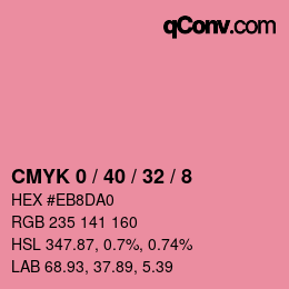 Color code: CMYK 0 / 40 / 32 / 8 | qconv.com