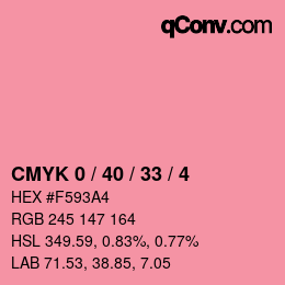 Color code: CMYK 0 / 40 / 33 / 4 | qconv.com