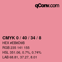Color code: CMYK 0 / 40 / 34 / 8 | qconv.com