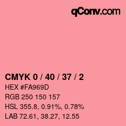 Color code: CMYK 0 / 40 / 37 / 2 | qconv.com