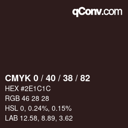 Color code: CMYK 0 / 40 / 38 / 82 | qconv.com