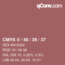 Color code: CMYK 0 / 40 / 39 / 37 | qconv.com