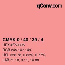 Color code: CMYK 0 / 40 / 39 / 4 | qconv.com