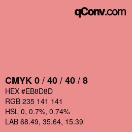 Color code: CMYK 0 / 40 / 40 / 8 | qconv.com