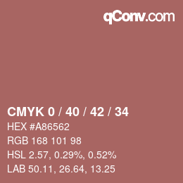 Color code: CMYK 0 / 40 / 42 / 34 | qconv.com