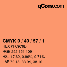 Color code: CMYK 0 / 40 / 57 / 1 | qconv.com