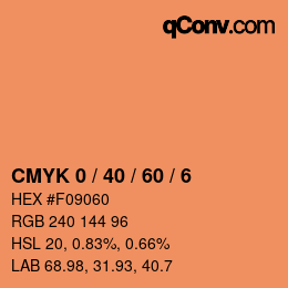 Color code: CMYK 0 / 40 / 60 / 6 | qconv.com