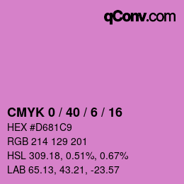 Color code: CMYK 0 / 40 / 6 / 16 | qconv.com