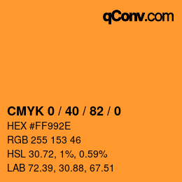 Color code: CMYK 0 / 40 / 82 / 0 | qconv.com