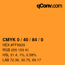 Color code: CMYK 0 / 40 / 84 / 0 | qconv.com