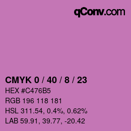 Color code: CMYK 0 / 40 / 8 / 23 | qconv.com