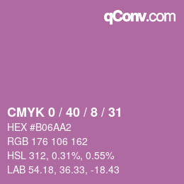 Color code: CMYK 0 / 40 / 8 / 31 | qconv.com