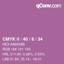 Color code: CMYK 0 / 40 / 8 / 34 | qconv.com