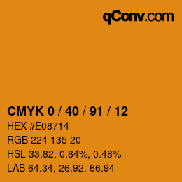 Color code: CMYK 0 / 40 / 91 / 12 | qconv.com