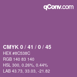 颜色代码: CMYK 0 / 41 / 0 / 45 | qconv.com