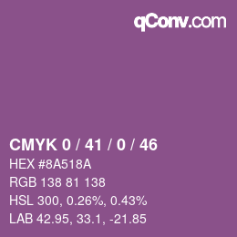 Color code: CMYK 0 / 41 / 0 / 46 | qconv.com