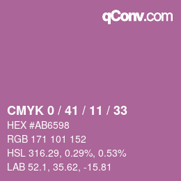 Color code: CMYK 0 / 41 / 11 / 33 | qconv.com