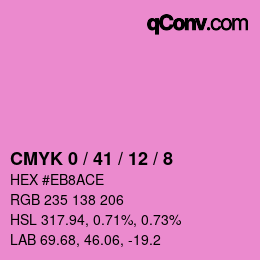 Color code: CMYK 0 / 41 / 12 / 8 | qconv.com