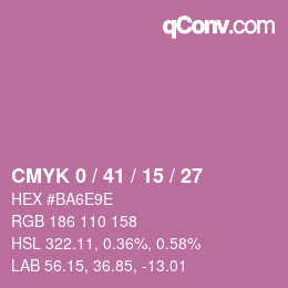 Código de color: CMYK 0 / 41 / 15 / 27 | qconv.com