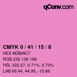 Color code: CMYK 0 / 41 / 15 / 8 | qconv.com