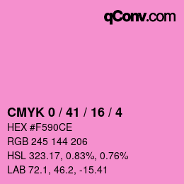 Color code: CMYK 0 / 41 / 16 / 4 | qconv.com