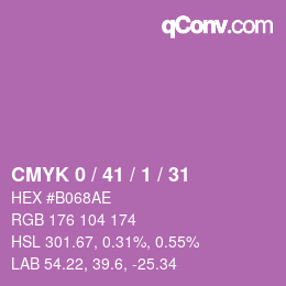 Color code: CMYK 0 / 41 / 1 / 31 | qconv.com