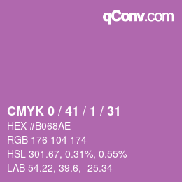 Color code: CMYK 0 / 41 / 1 / 31 | qconv.com