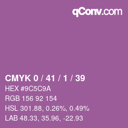 Color code: CMYK 0 / 41 / 1 / 39 | qconv.com