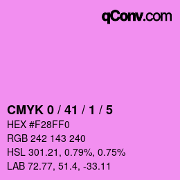 Color code: CMYK 0 / 41 / 1 / 5 | qconv.com