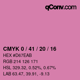 Color code: CMYK 0 / 41 / 20 / 16 | qconv.com