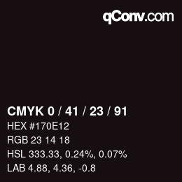 Color code: CMYK 0 / 41 / 23 / 91 | qconv.com