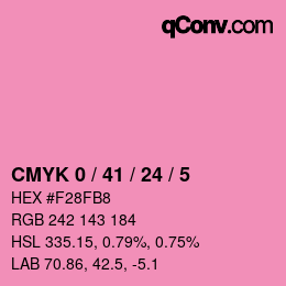 Color code: CMYK 0 / 41 / 24 / 5 | qconv.com