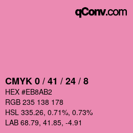 Color code: CMYK 0 / 41 / 24 / 8 | qconv.com