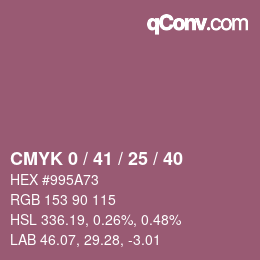 Código de color: CMYK 0 / 41 / 25 / 40 | qconv.com