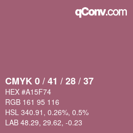 Color code: CMYK 0 / 41 / 28 / 37 | qconv.com