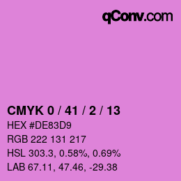 Color code: CMYK 0 / 41 / 2 / 13 | qconv.com