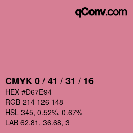 Color code: CMYK 0 / 41 / 31 / 16 | qconv.com