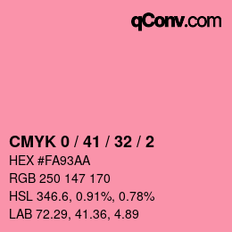 Color code: CMYK 0 / 41 / 32 / 2 | qconv.com
