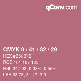 Código de color: CMYK 0 / 41 / 32 / 29 | qconv.com