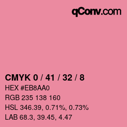 Color code: CMYK 0 / 41 / 32 / 8 | qconv.com