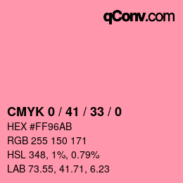 Color code: CMYK 0 / 41 / 33 / 0 | qconv.com