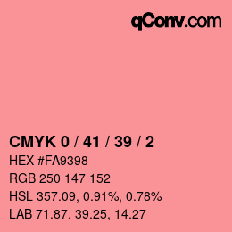 Color code: CMYK 0 / 41 / 39 / 2 | qconv.com