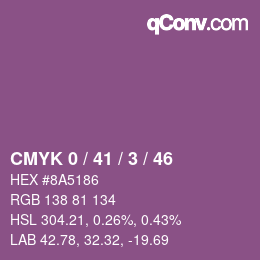 Color code: CMYK 0 / 41 / 3 / 46 | qconv.com