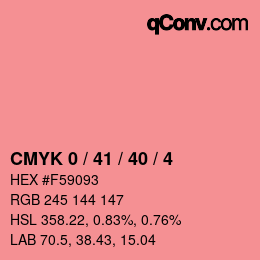 Color code: CMYK 0 / 41 / 40 / 4 | qconv.com