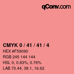Color code: CMYK 0 / 41 / 41 / 4 | qconv.com